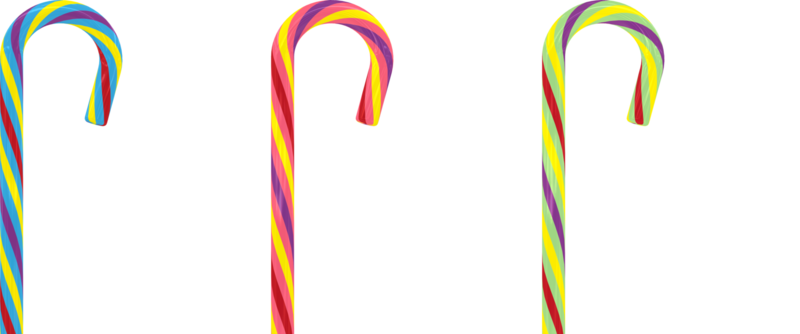 Candy canes foreground
